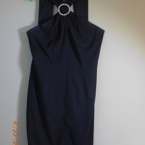 Black evening dress with bolero jacket